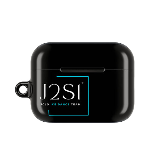 J2SI Dance Team Logo AirPod Case – Protective Black Wireless Earbud Cover