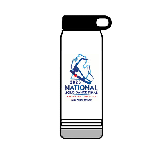 32oz Water Bottle — 2026 National Solo Dance Final Logo (Kalamazoo, MI)