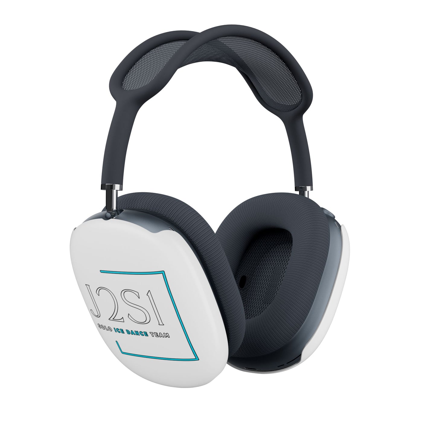 J2SI Logo AirPods Max Case — White Protective Ear Cup Covers