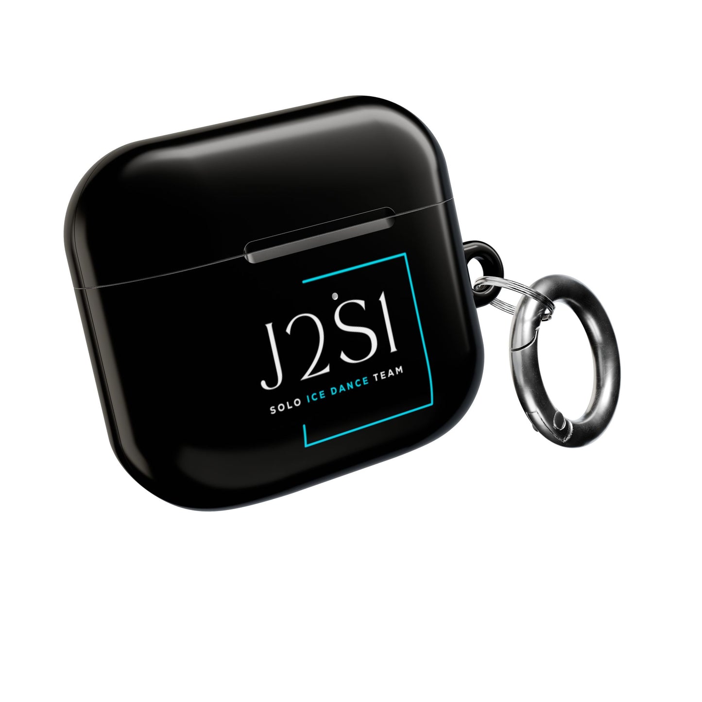 J2SI Dance Team Logo AirPod Case – Protective Black Wireless Earbud Cover
