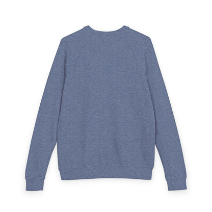 J2SI Logo Crewneck Sweatshirt — Minimalist Teal Accent Raglan Pullover