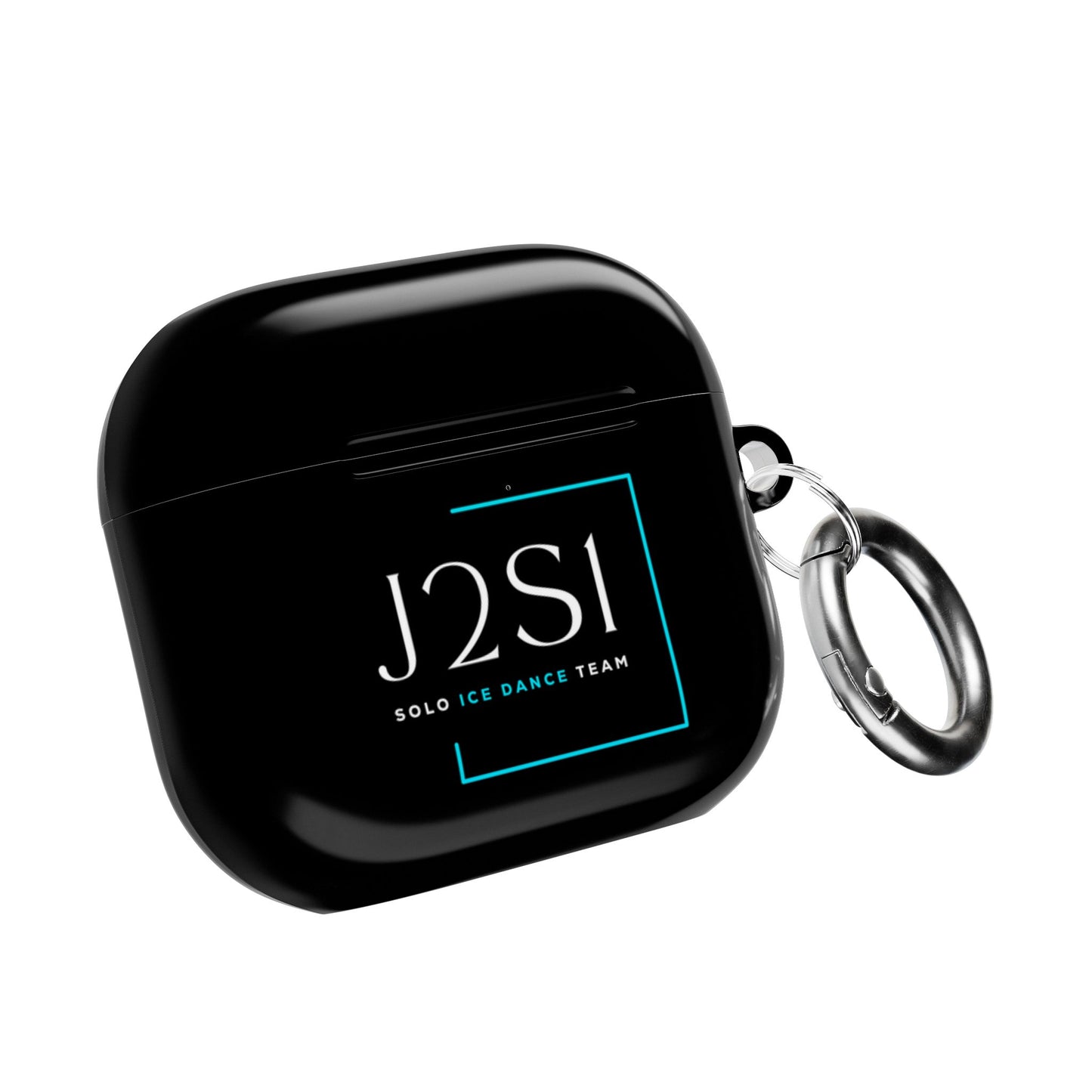 J2SI Dance Team Logo AirPod Case – Protective Black Wireless Earbud Cover