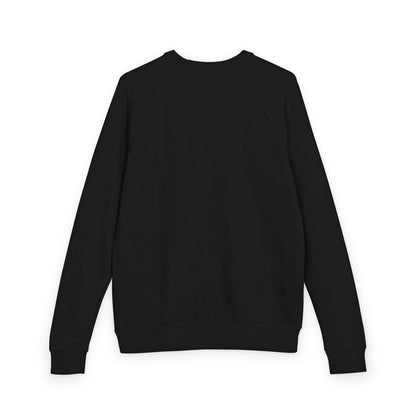 J2SI Logo Crewneck Sweatshirt — Minimalist Teal Accent Raglan Pullover