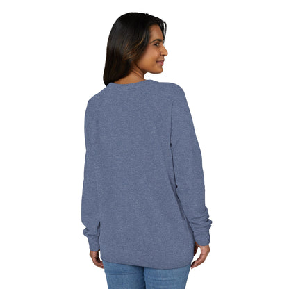 J2SI Logo Crewneck Sweatshirt — Minimalist Teal Accent Raglan Pullover