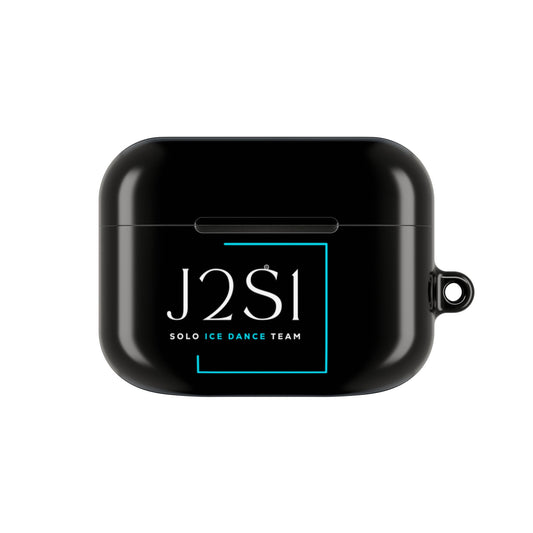 J2SI Dance Team Logo AirPod Case – Protective Black Wireless Earbud Cover