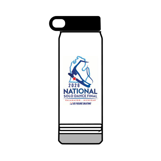 32oz Water Bottle — 2026 National Solo Dance Final Logo (Kalamazoo, MI)