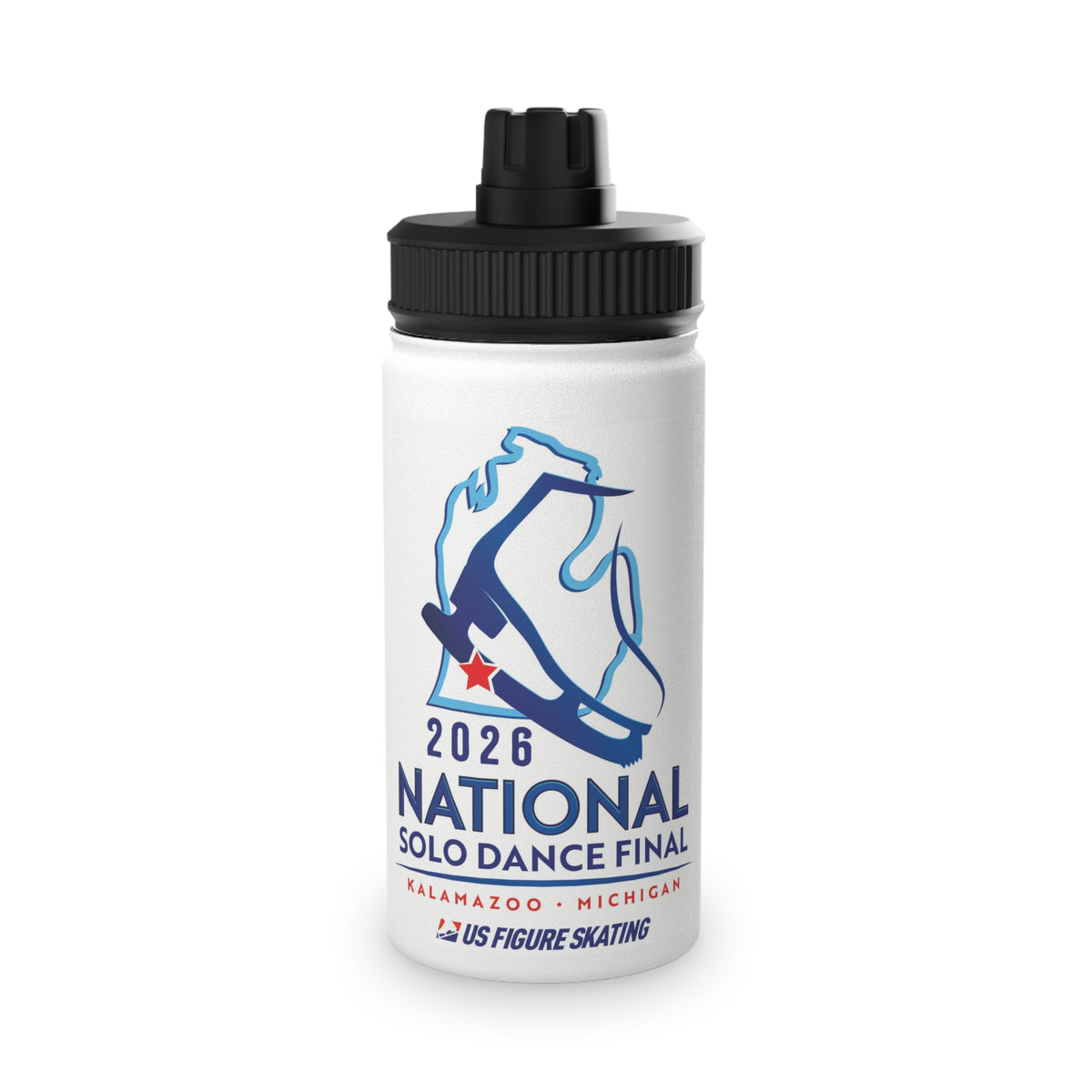 2026 National Solo Dance Final Stainless Steel Water Bottle – US Figure Skating Souvenir