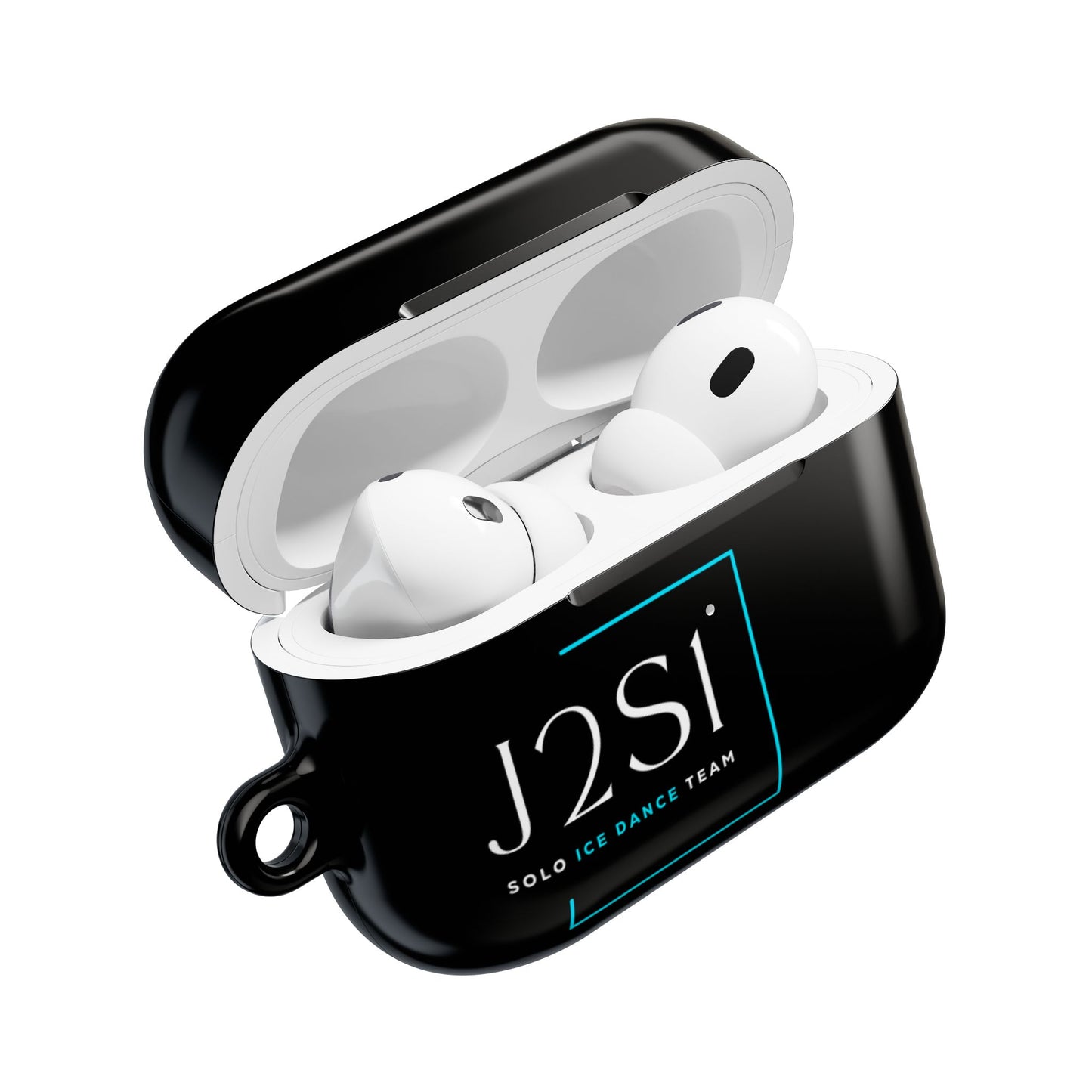 J2SI Dance Team Logo AirPod Case – Protective Black Wireless Earbud Cover