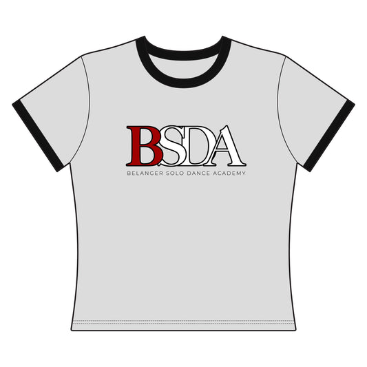BSDA Dance Academy Women's Ringer Tee — Vintage School Spirit Dance Shirt