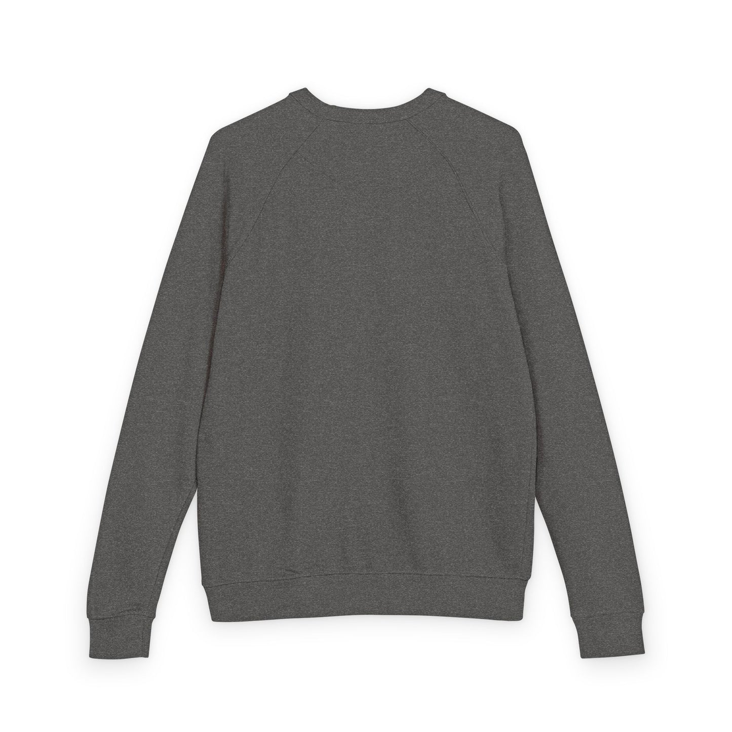 J2SI Logo Crewneck Sweatshirt — Minimalist Teal Accent Raglan Pullover