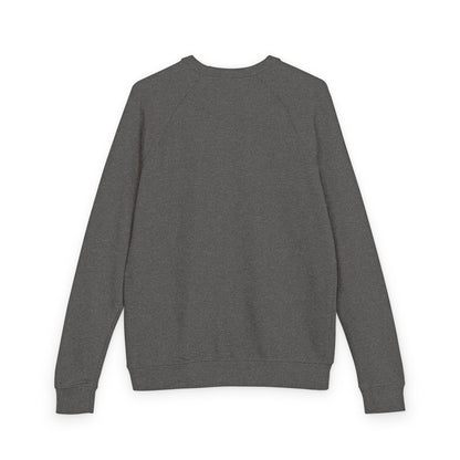 J2SI Logo Crewneck Sweatshirt — Minimalist Teal Accent Raglan Pullover