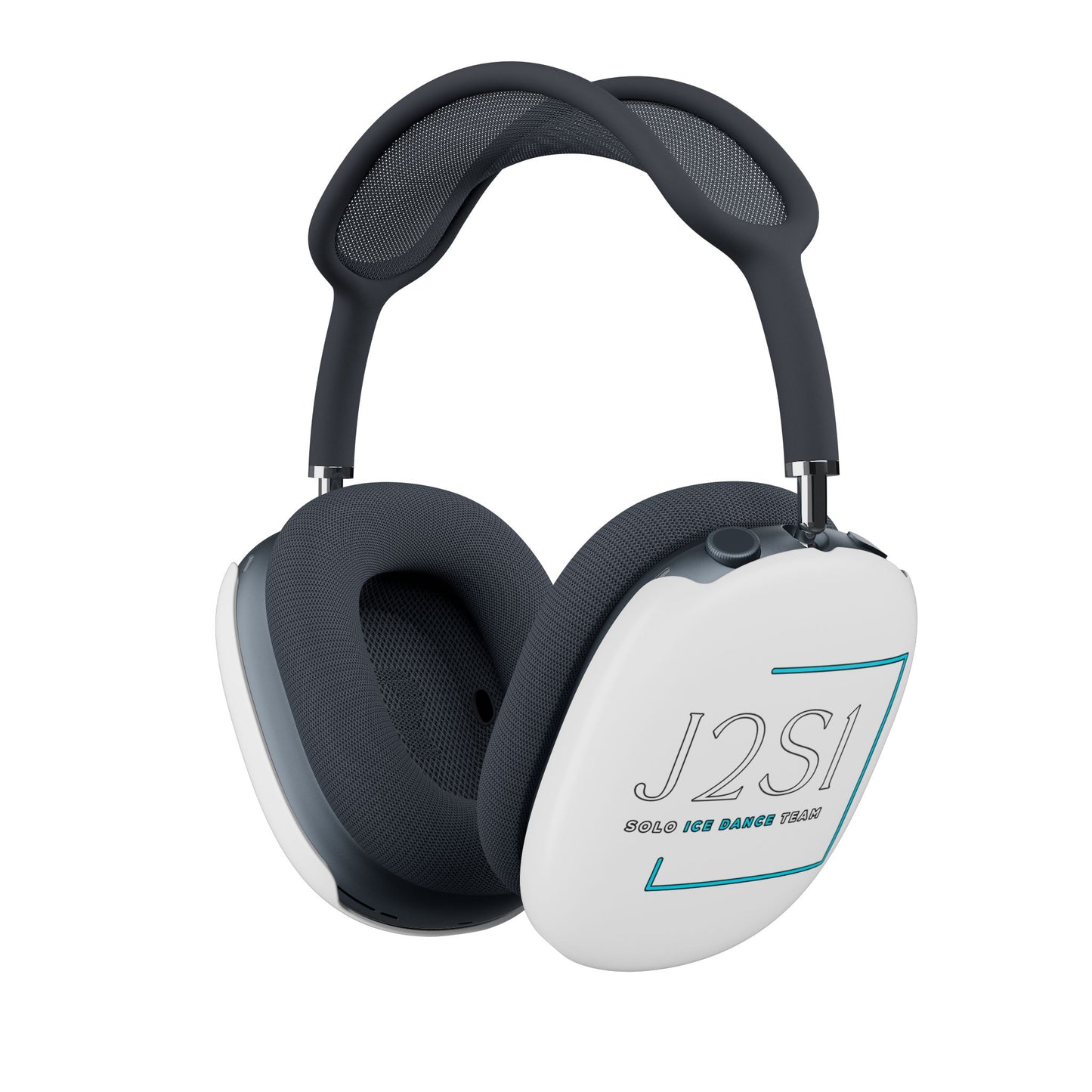 J2SI Logo AirPods Max Case — White Protective Ear Cup Covers