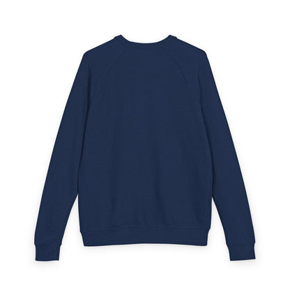 J2SI Logo Crewneck Sweatshirt — Minimalist Teal Accent Raglan Pullover