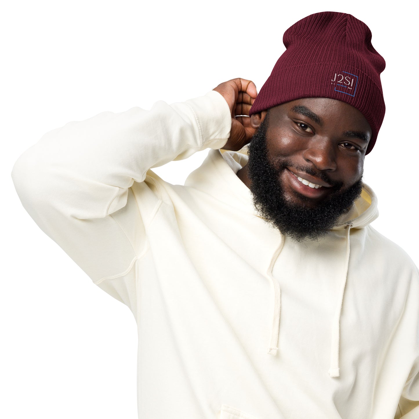 J2S1 Organic ribbed beanie