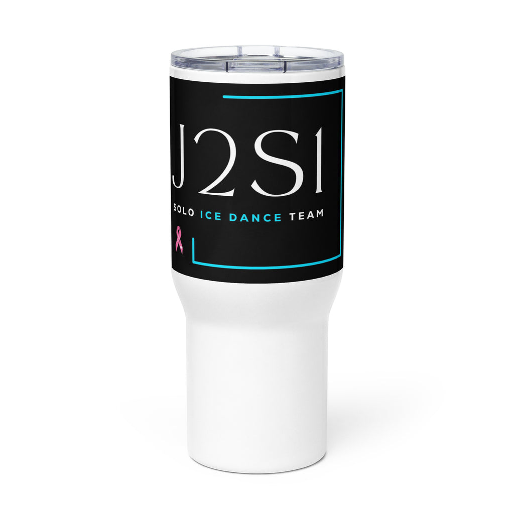 J2S1 JHB Logo Travel mug with a handle