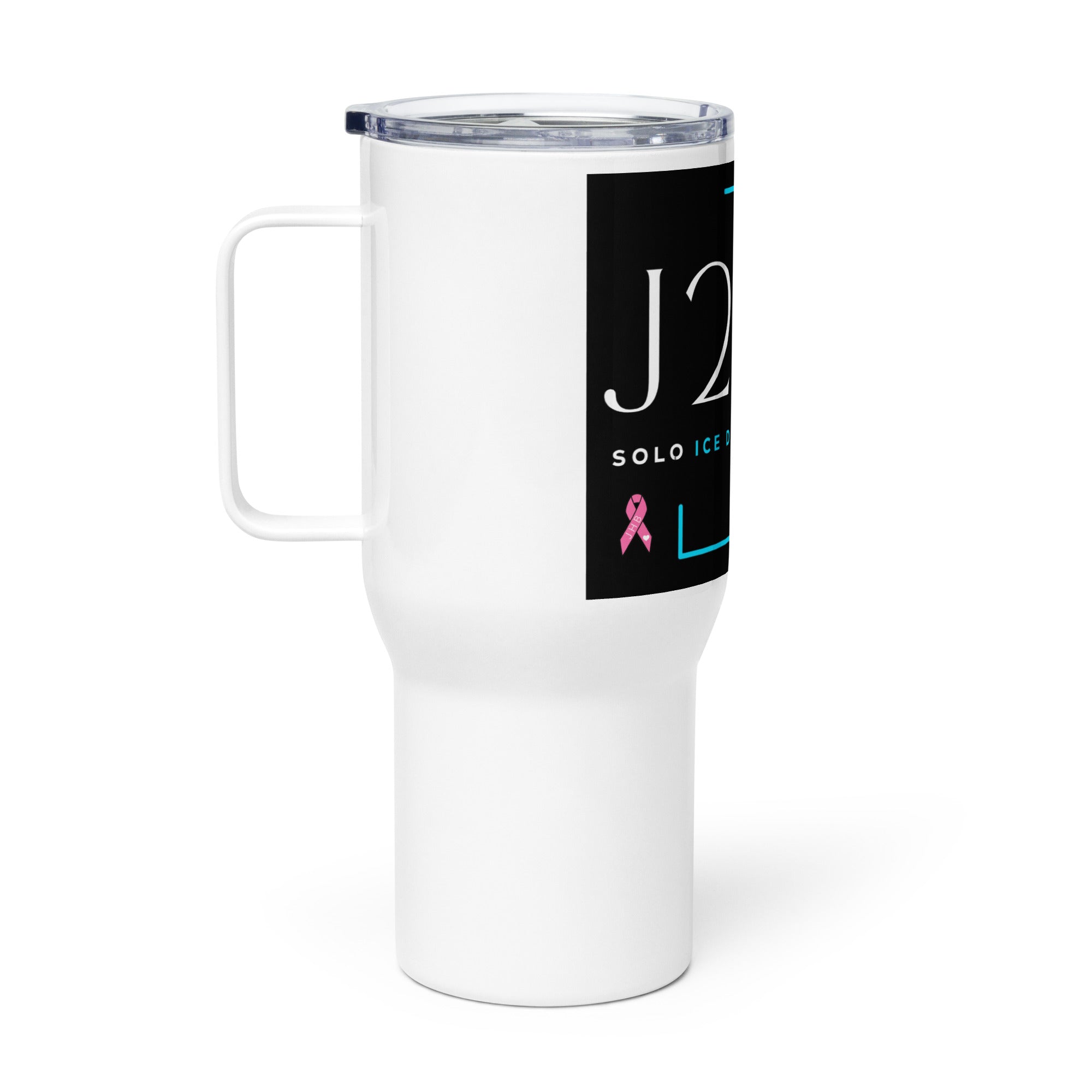 J2S1 JHB Logo Travel mug with a handle