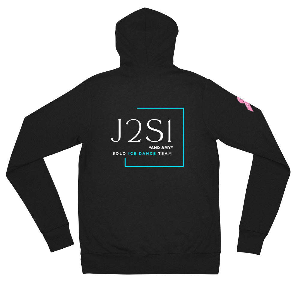 J2S1 "And Amy" Unisex Lightweight zip hoodie JHB Sleeve