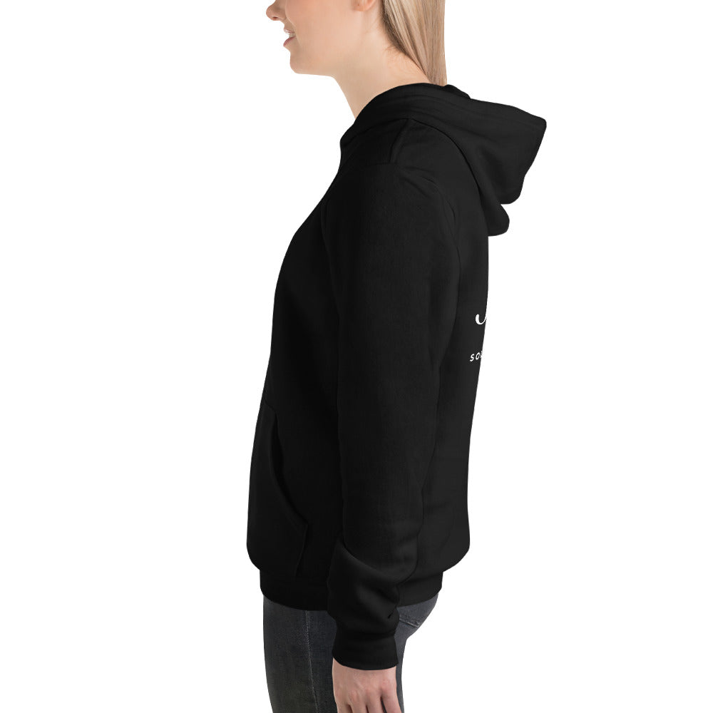 J2S1 Back Print Unisex hoodie JHB Sleeve