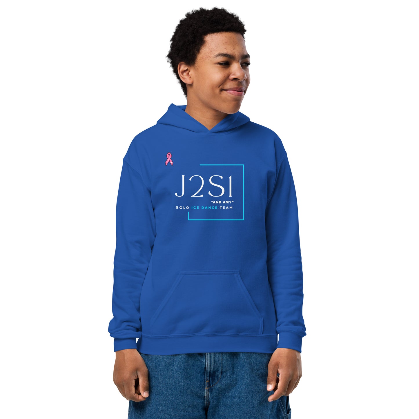J2S1 "And Amy"  JHB Logo Youth heavy blend hoodie